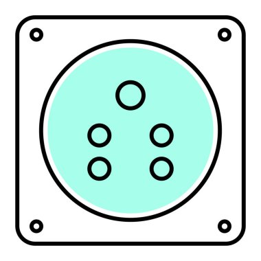 net top pc basit simge, vektör illüstrasyonu