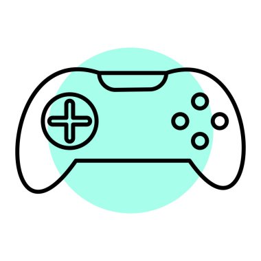 Oyun kolu. Web simgesi basit illüstrasyon