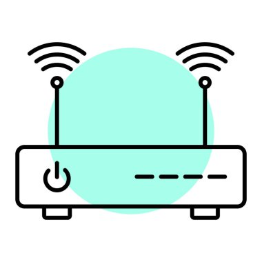 Yönlendirici. Web simgesi basit illüstrasyon