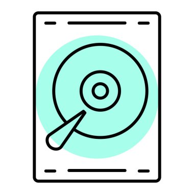 CD mi? Web simgesi basit tasarım