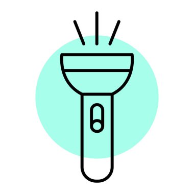 Meşalenin basit vektör illüstrasyonu 