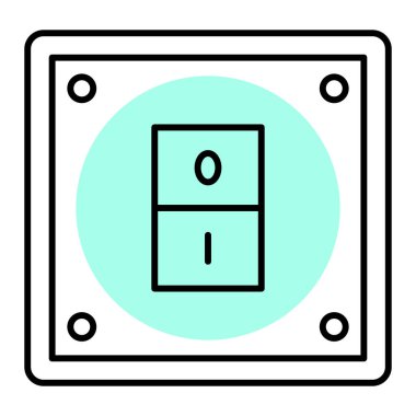 Basit güç gösterimi açma ve kapama düğmesi