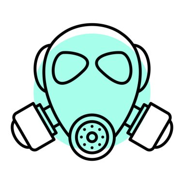 Moda biçimi izole edilmiş arkaplanda maske simgesi