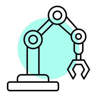 Robot simgesi. Beyaz arkaplanda izole edilmiş web tasarımı için ana robot vektör simgeleri