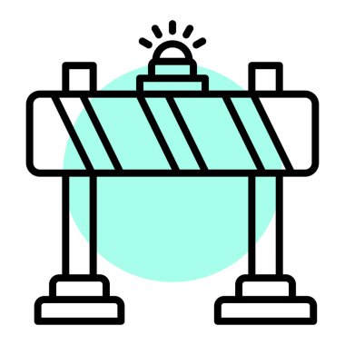 Yol simgesi vektör illüstrasyonu