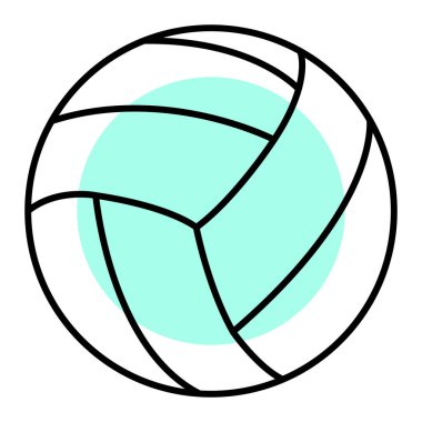 Top simgesinin vektör illüstrasyonu