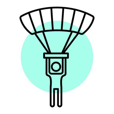 Bir roket simgesinin tek bir izole nesnesinin vektör çizimi