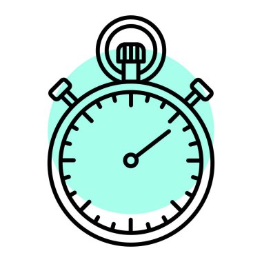 Kronometre simgesi. kronometre sembolü. vektör illüstrasyonu