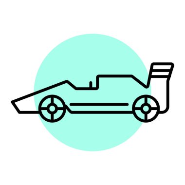 Araba tamir ikonu. Web için dişli vektör simgelerinin özet çizimi