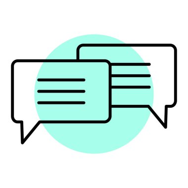 konuşma kabarcığı vektör çizimi