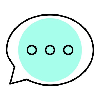 konuşma balonu simgesi, vektör illüstrasyonu