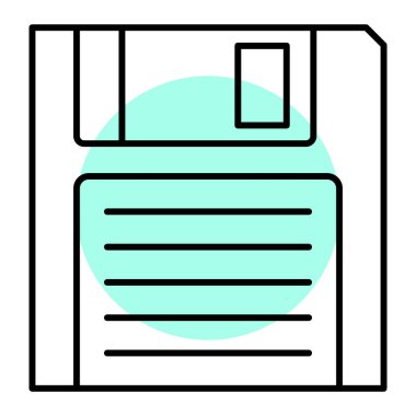 Disket simgesi. vektör illüstrasyonu