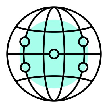 genel ağ simgesi çizimi