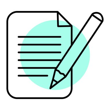 belge simgesi, vektör çizimi