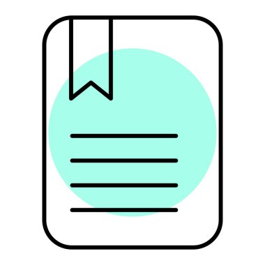 kitap simgesi vektör illüstrasyonu