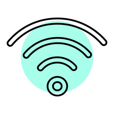 wifi simgesi vektör illüstrasyonu