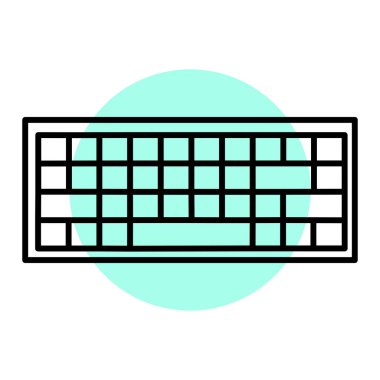 Tenis topu ikonu. Ana hatlı spor ekipmanı vektör illüstrasyon piktogramı. beyaz arkaplanda izole.