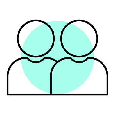 insanlar simge vektör illüstrasyonu