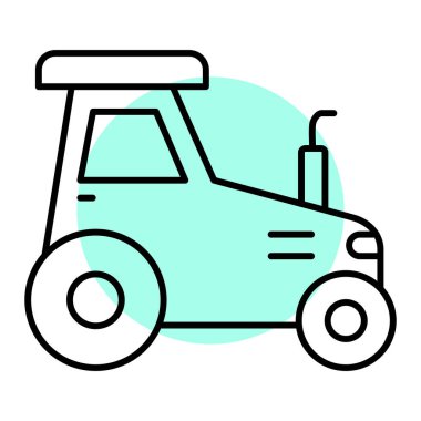 Araba taşıma simgesi. Web için taksi aracı vektör simgelerinin özet çizimi