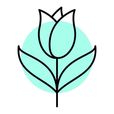 güzel çiçek vektör illüstrasyonu