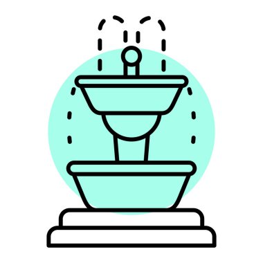 Modern bir grafik simgesinin vektör illüstrasyonu