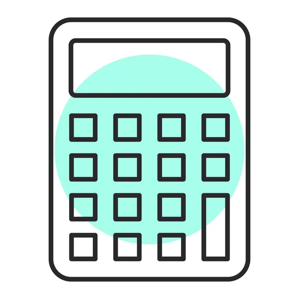 Ikona Kalkulačky Jednoduchá Ilustrace Vektorových Ikon Elektronického Zařízení Pro Web — Stockový vektor