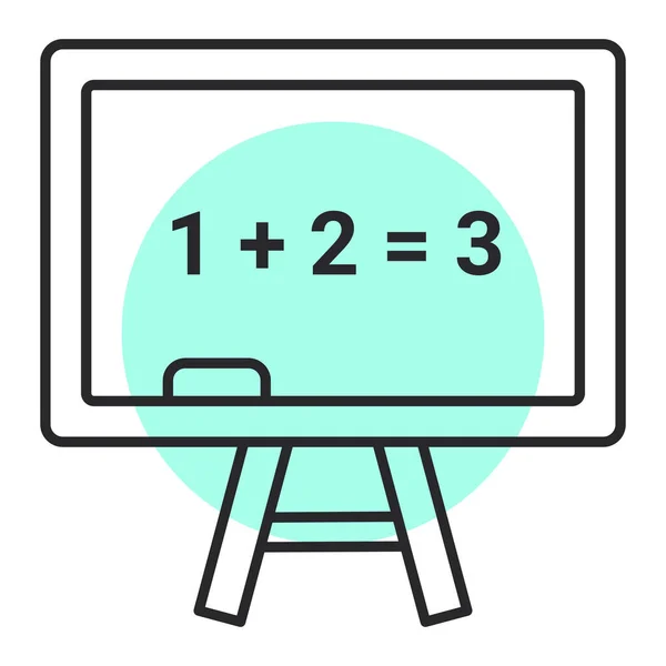 School Board Blackboard Chalkboard Vector Illustration Design — Stock vektor