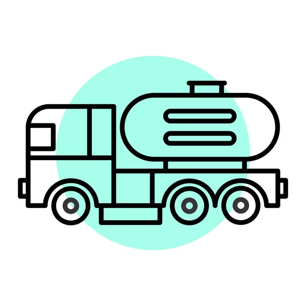 石油トラックのアイコンベクトル図 — ストックベクタ