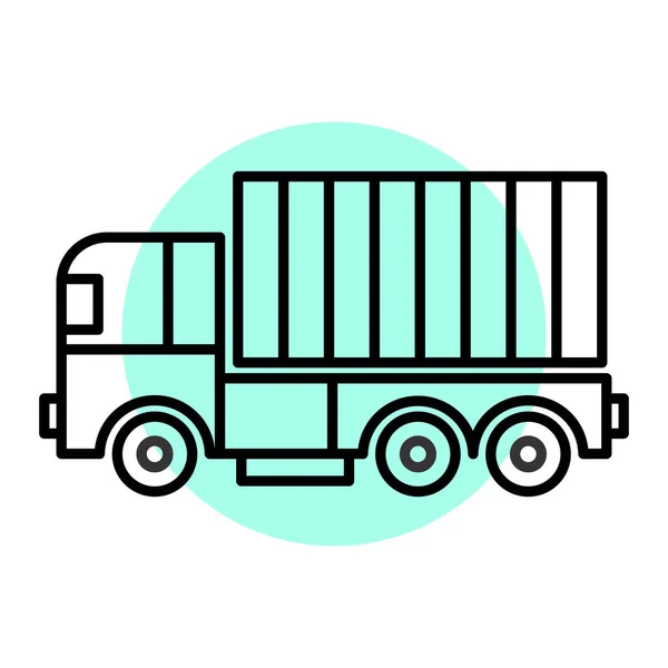 Camion Icona Web Semplice Illustrazione — Vettoriale Stock