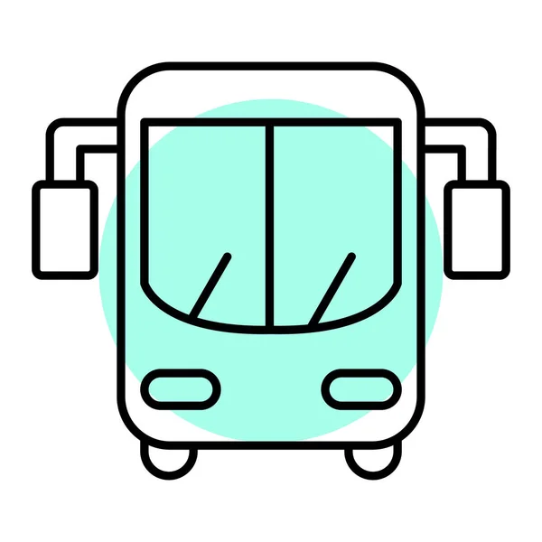 Bus Web Icon Simple Illustration — Stock Vector