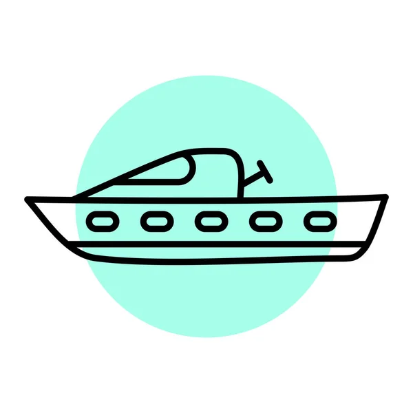 Boat Icon Vector Illustration — Stock Vector