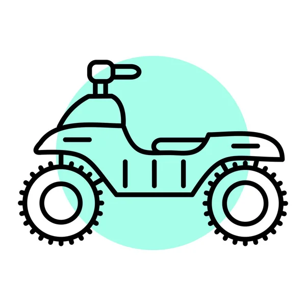 Motorrad Web Symbol Einfache Illustration — Stockvektor