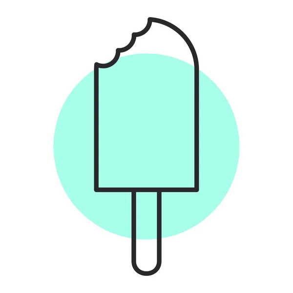 Icono Helado Vector Ilustración — Vector de stock