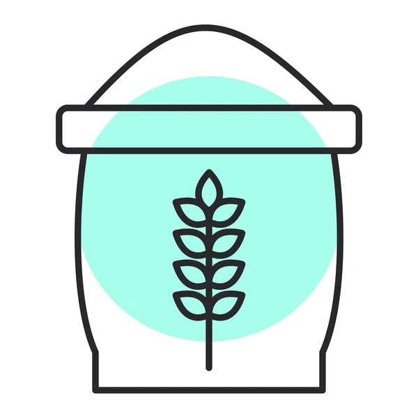 Wheat Icon Vector Illustration — Stock Vector