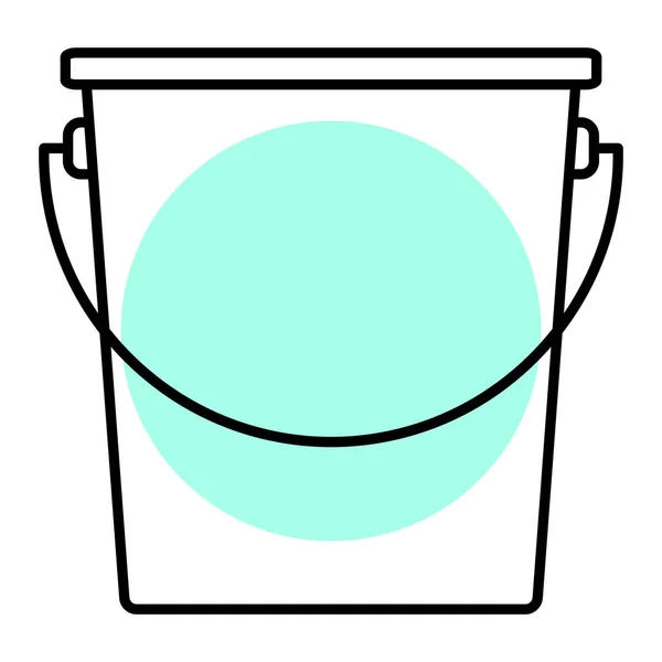 桶图标 用于Web的清洁器向量图标的简单示例 — 图库矢量图片
