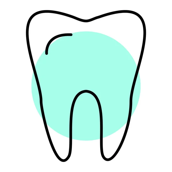 牙齿图标 牙科护理符号 矢量说明 — 图库矢量图片