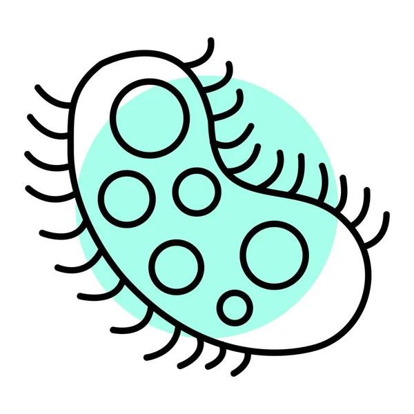 Virus Vector Icono Señal Línea Delgada Ilustración Símbolo Contorno Aislado — Archivo Imágenes Vectoriales