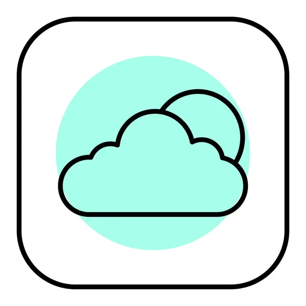 Icône Nuage Illustration Vectorielle — Image vectorielle