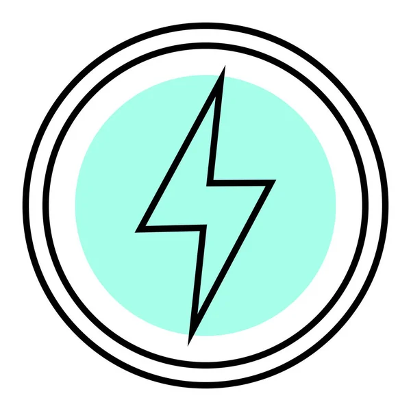 Lightning Icon Vector Illustration — Stock Vector