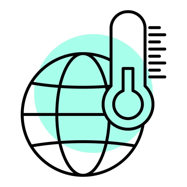 Διανυσματική Απεικόνιση Εικονιδίου Θερμόμετρου — Διανυσματικό Αρχείο