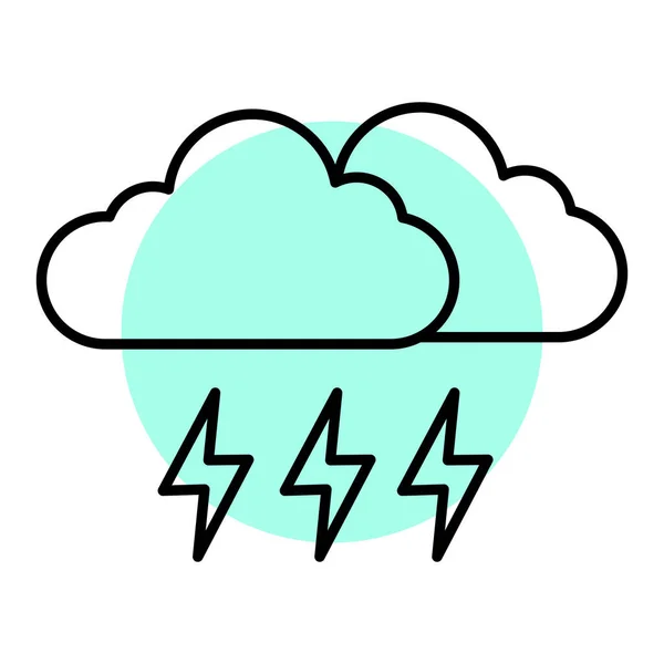 Weather Clouds Icon Vector Illustration Design — Stock Vector