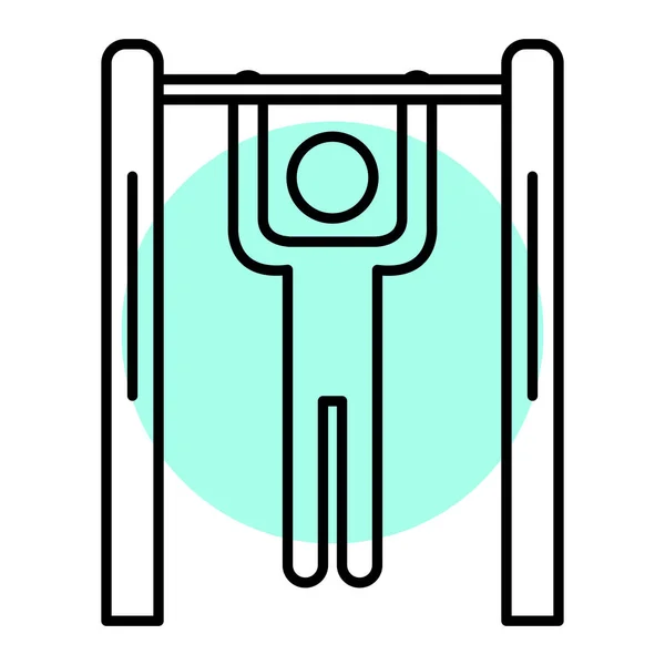 Fitness Ikone Umriss Illustration Der Seilvektorsymbole Für Web — Stockvektor