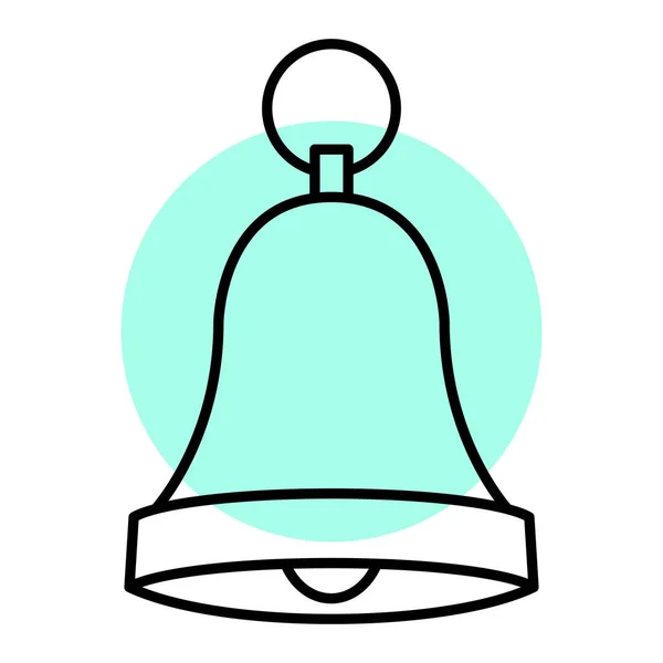 Bell Icon Flat Illustration Ringing Bells Vector Icons Web — Stock Vector