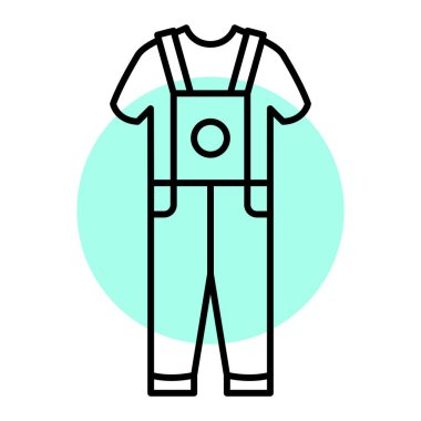 giysi simgesi vektör illüstrasyonu