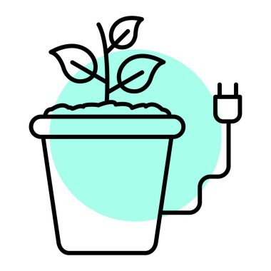 Yaprak vektör illüstrasyon tasarımı olan bitki