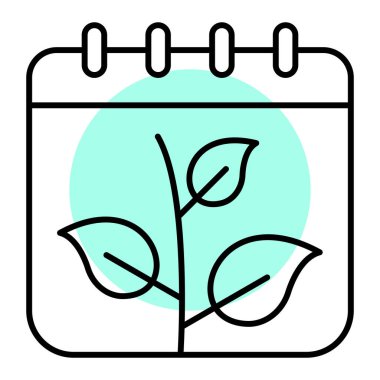 Takvim simgesi vektör illüstrasyonu