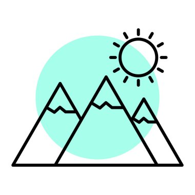 Dağlar Moda Biçiminde Ayrı Arkaplan