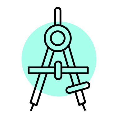 İnşaat ve geliştirme çizgisi simgesi. vektör illüstrasyonu