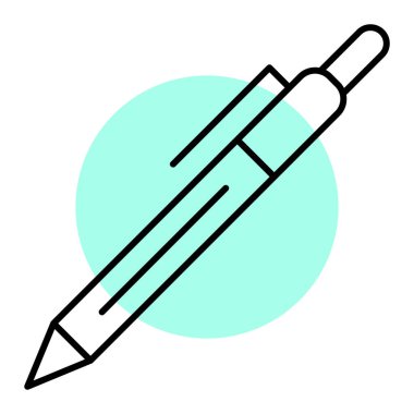 Kalem. Web simgesi basit illüstrasyon