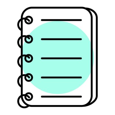 Kalem ve kalemle kitabın satır simgesi